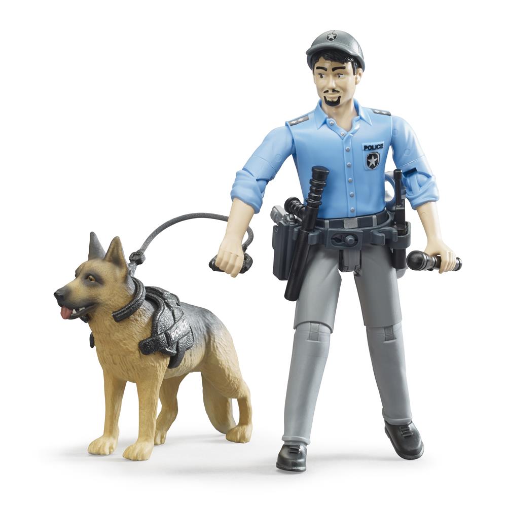 Bruder 62150 - bworld Polizist mit Hund