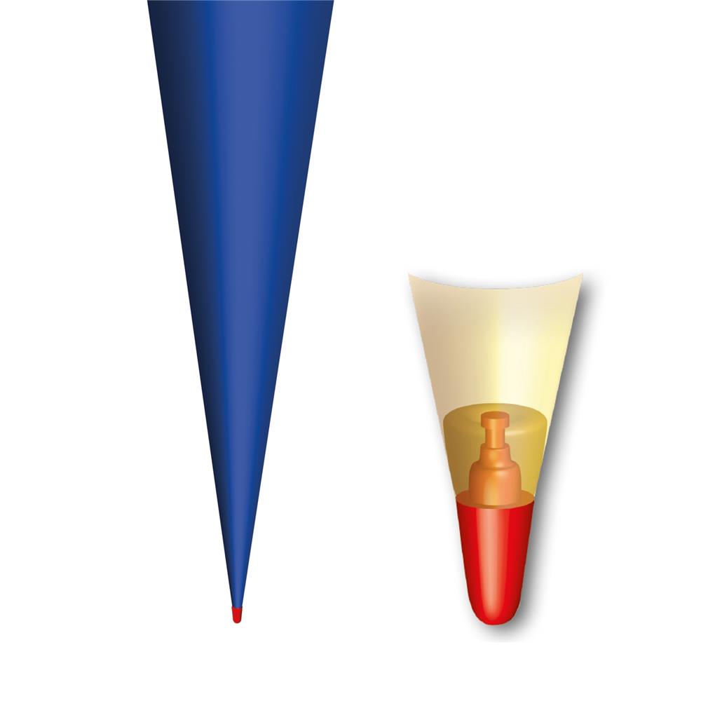 Roth Schultüte-Rohling/Basteltüte, ultramarinblau, 70cm, rund, Rot(h)-Spitze, ohne Verschluss