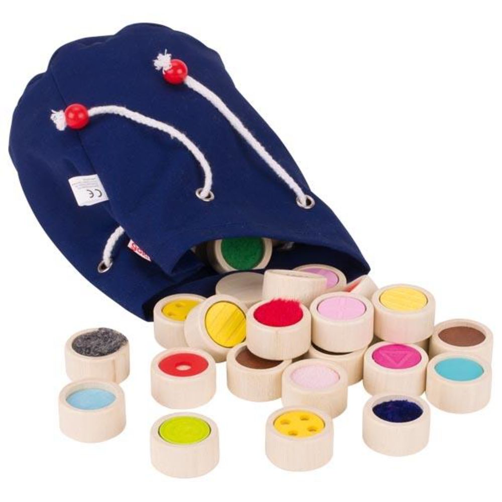 Goki Memospiel Oberflächen Fühlmemo - Lernspiel, Feinmotorik