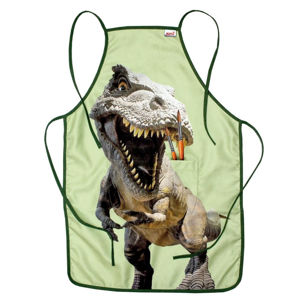 Roth Kinderschürze Dinosaurier Tyrannosaurus, Bastelschürze, Malschürze, Werkenschürze