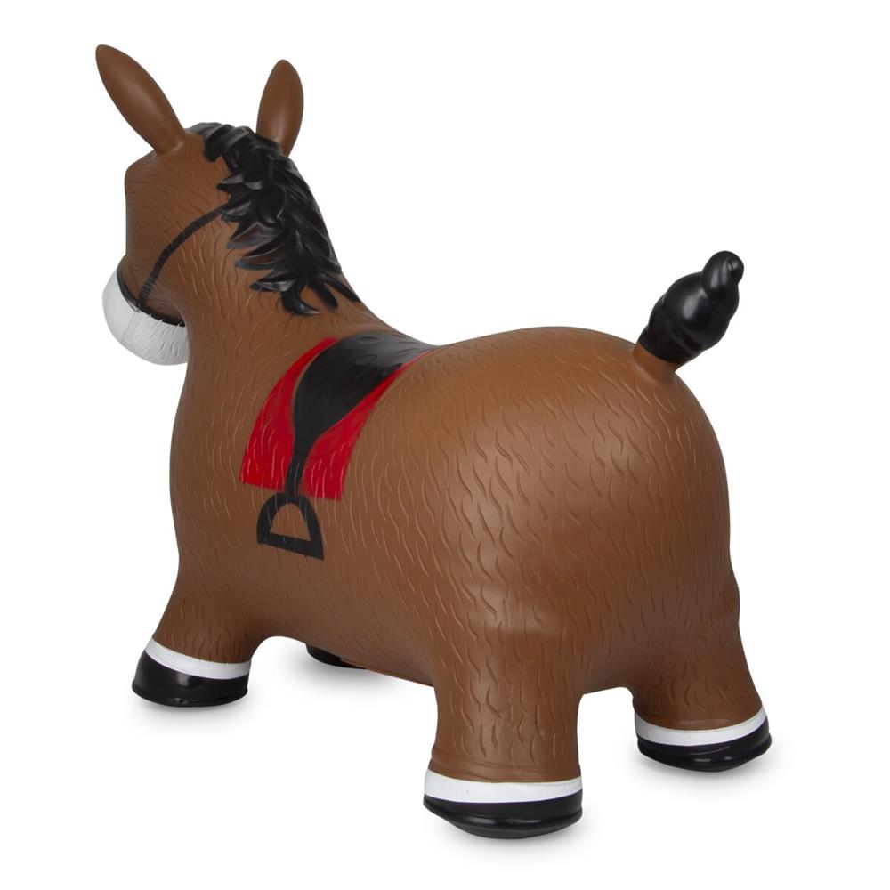 Jamara Hüpftier Pferd, braun, Hüpfspielzeug mit Luftpumpe