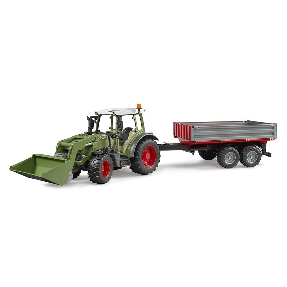 Bruder 02182 - Fendt Vario 211 mit Frontlader und Bordwandanhänger