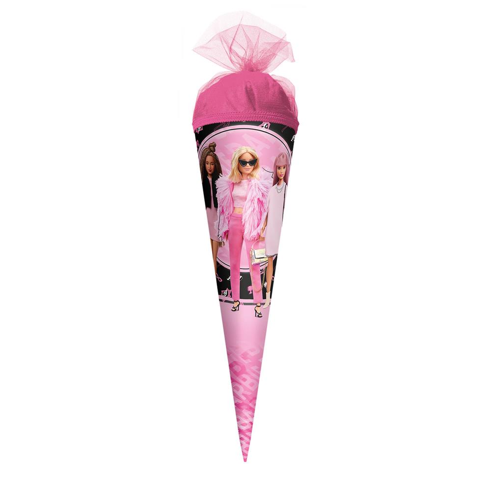 Roth Schultüte Barbie, 35cm, rund, Tüllverschluss