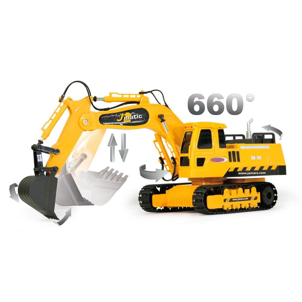 Jamara RC Bagger J-Matic, 1:27, 2,4GHz, ferngesteuertes Baustellenfahrzeug