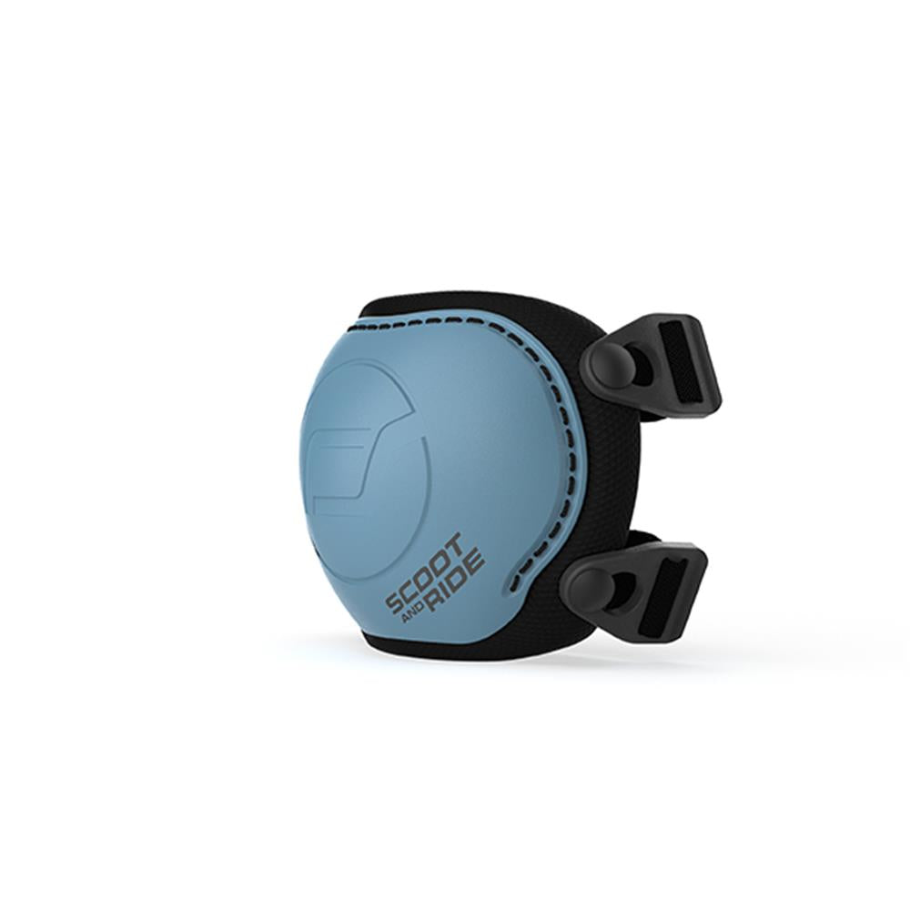 Scoot & Ride Protectiv Set, Größe XXS-S steel, Knieschoner und Ellbogenschoner Set in blau