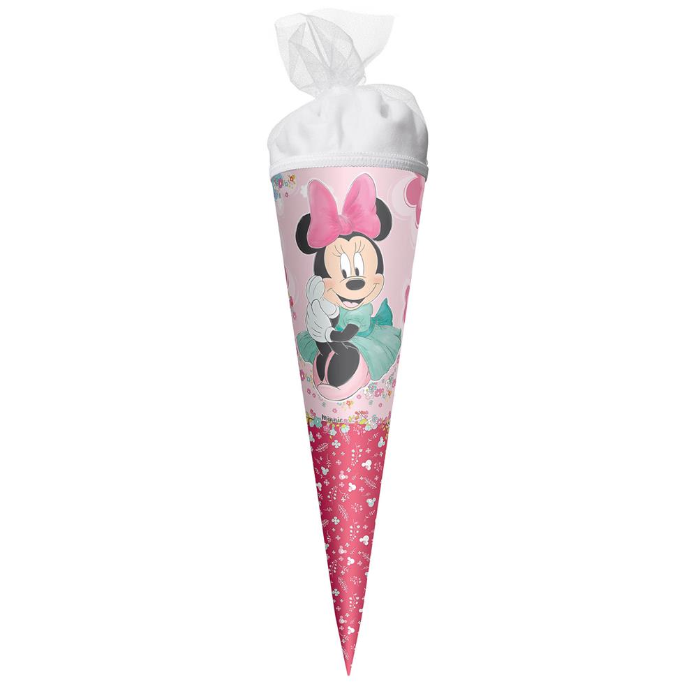 Roth Schultüte Disney Minnie Maus, 22cm, rund, Tüllverschluss
