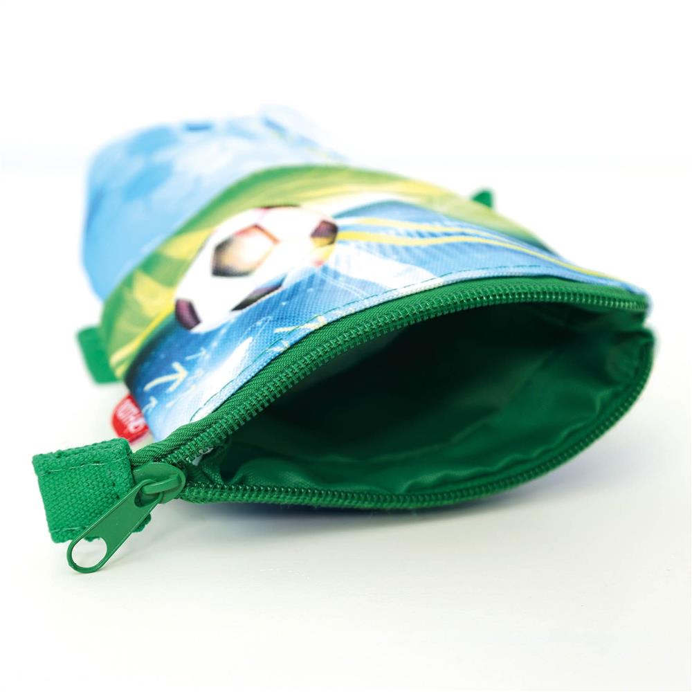 Roth Federmäppchen Fußball - 2in1 Mäppchen & Stiftebecher für Schule