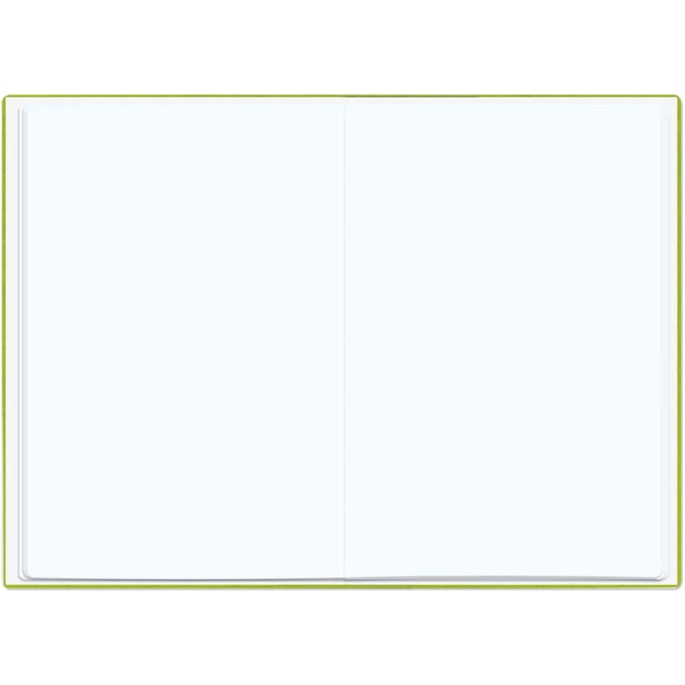 Roth Zeugnismappe Metallium Grün, mit 12 A4 Klarsichthüllen, im Buchleineinband