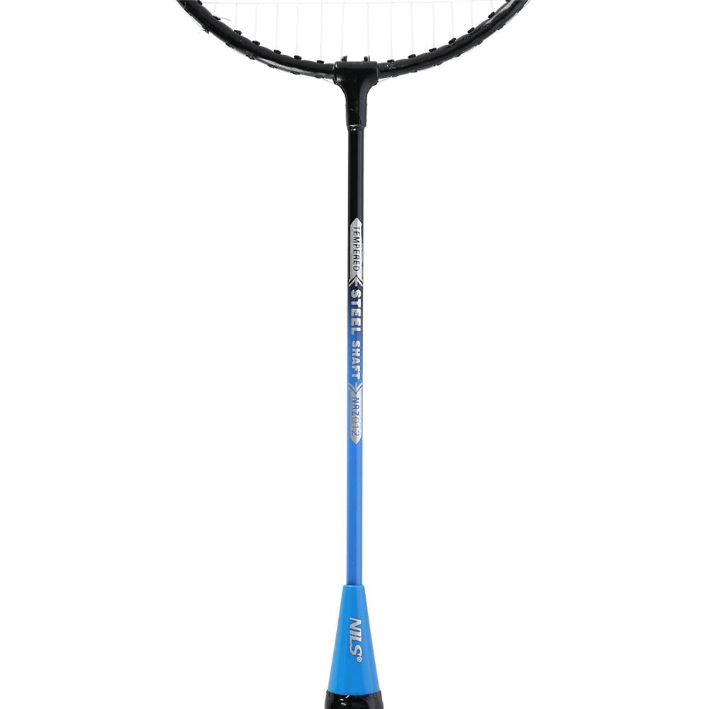 NILS Badminton Set mit Netz, 2 Schlägern und 3 Federbällen, Outdoor Garten Freizeit