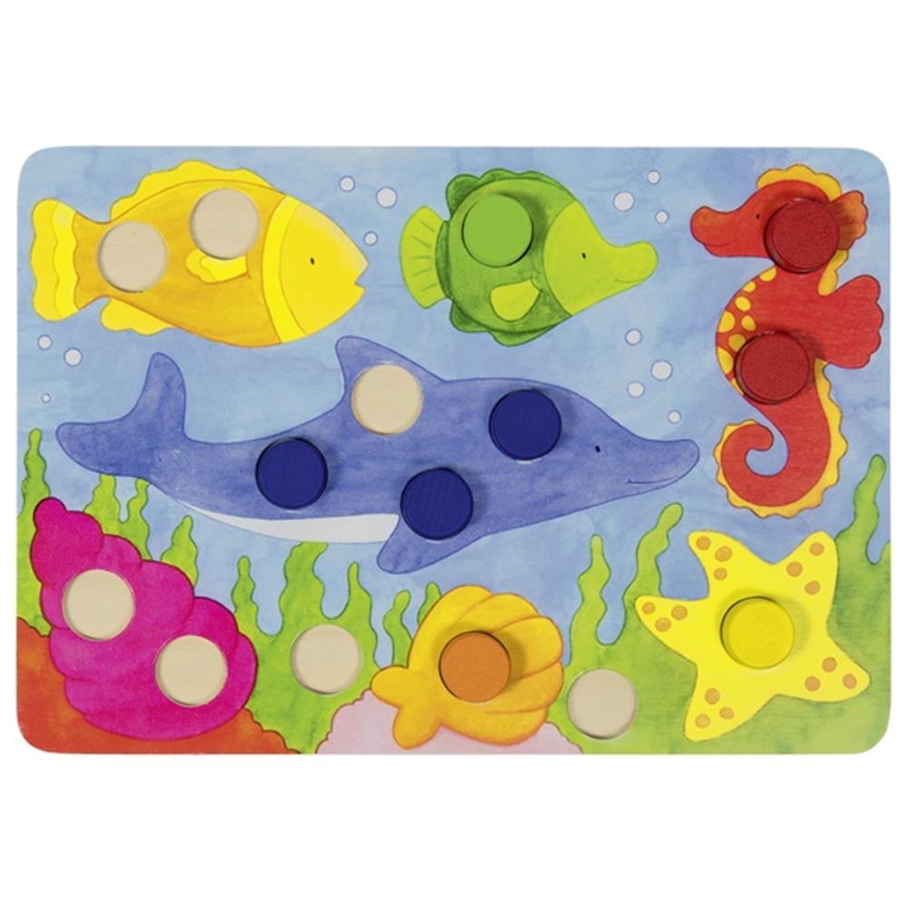 Goki Farbwürfelspiel - Lernspielzeug (Farben)