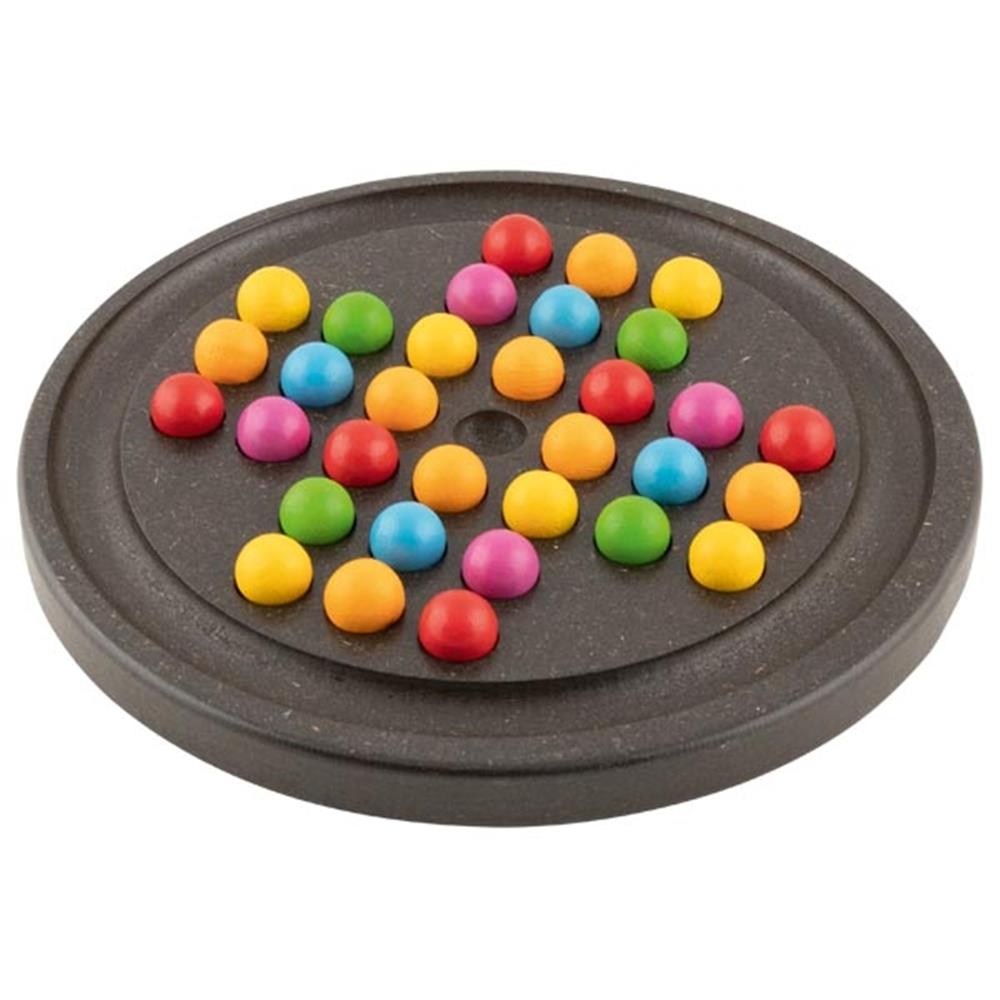 Goki Solitaire Geschicklichkeitsspiel, Anthrazit, aus Holz