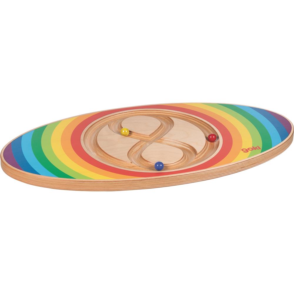 goki Balance Board Labirinto – Holzspielzeug für Bewegung, für Kinder ab 4 Jahren