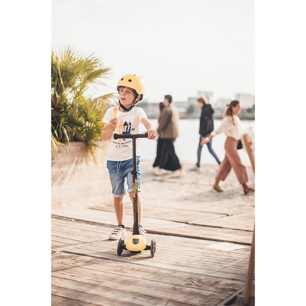 Scoot & Ride Highwaykick 3 LED Scooter, lemon - Kinderroller, ab 3 Jahren