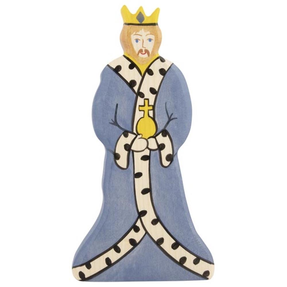 Holztiger Holzfigur - König