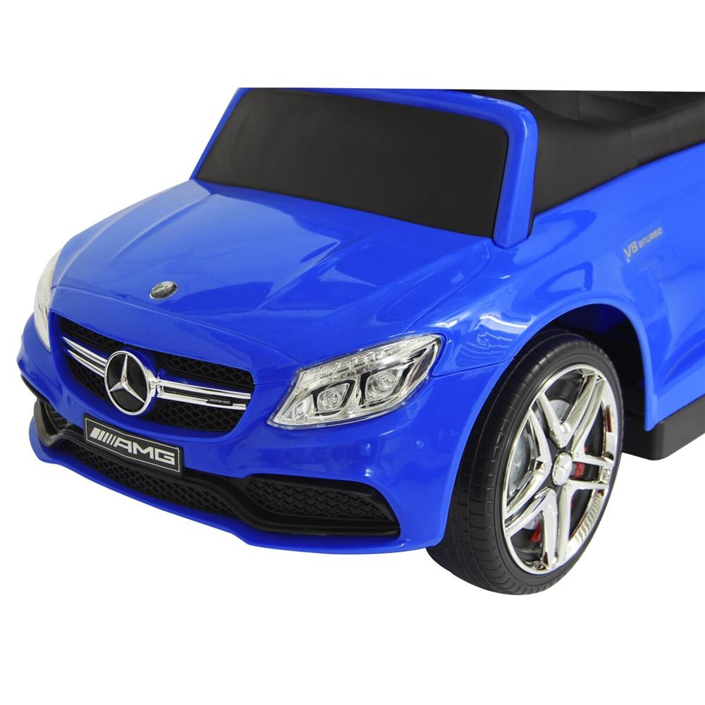 Jamara Rutscher Mercedes-AMG C 63 blau 3in1 - Rutschfahrzeug, mit Schiebestange