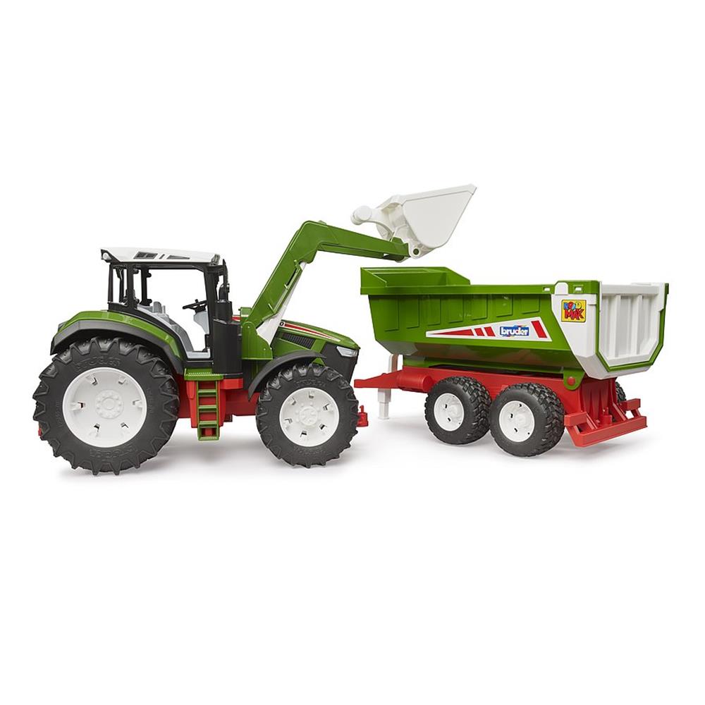 Bruder 03452 - ROADMAX Traktor mit Frontlader und Kippanhänger