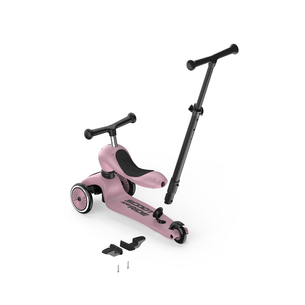 Scoot & Ride Highwaykick 1 Push and Go, wildberry - Kinderroller mit Schiebestange