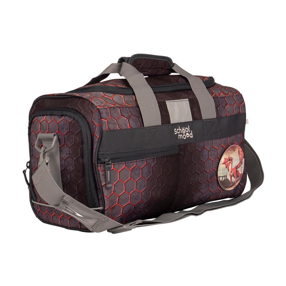 School-Mood Sporttasche Mika (Drache, braun)