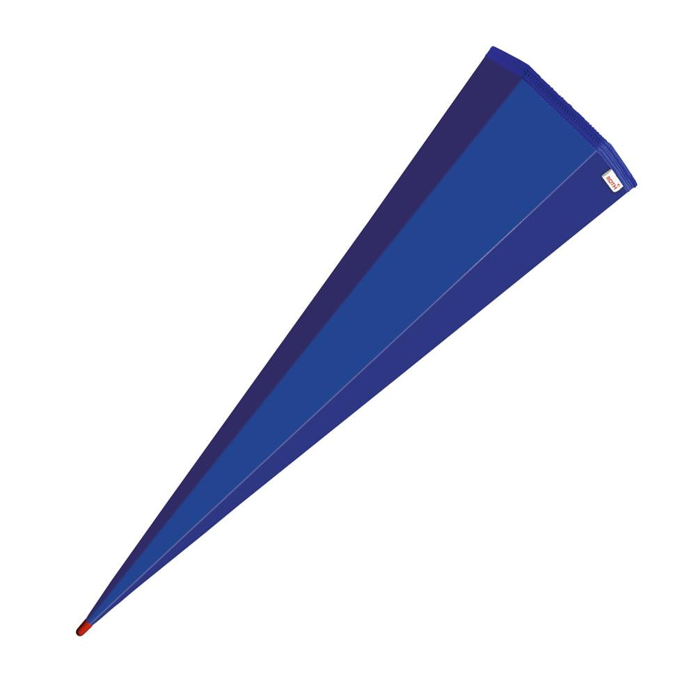 Roth Schultüte-Rohling/Basteltüte, ultramarinblau, 85cm, eckig, Rot(h)-Spitze, ohne Verschluss