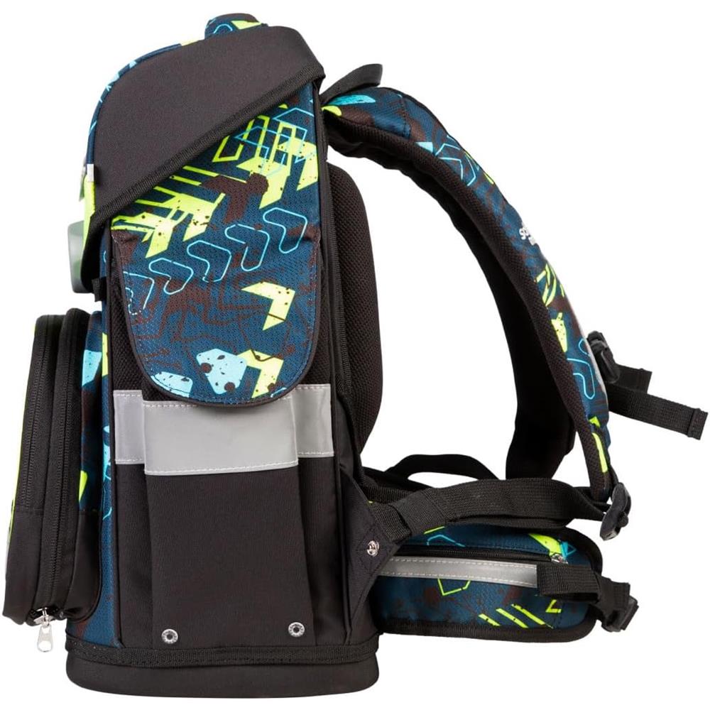 School-Mood Schulranzenset Timeless Pro, Elias (Racing), 7-teilig