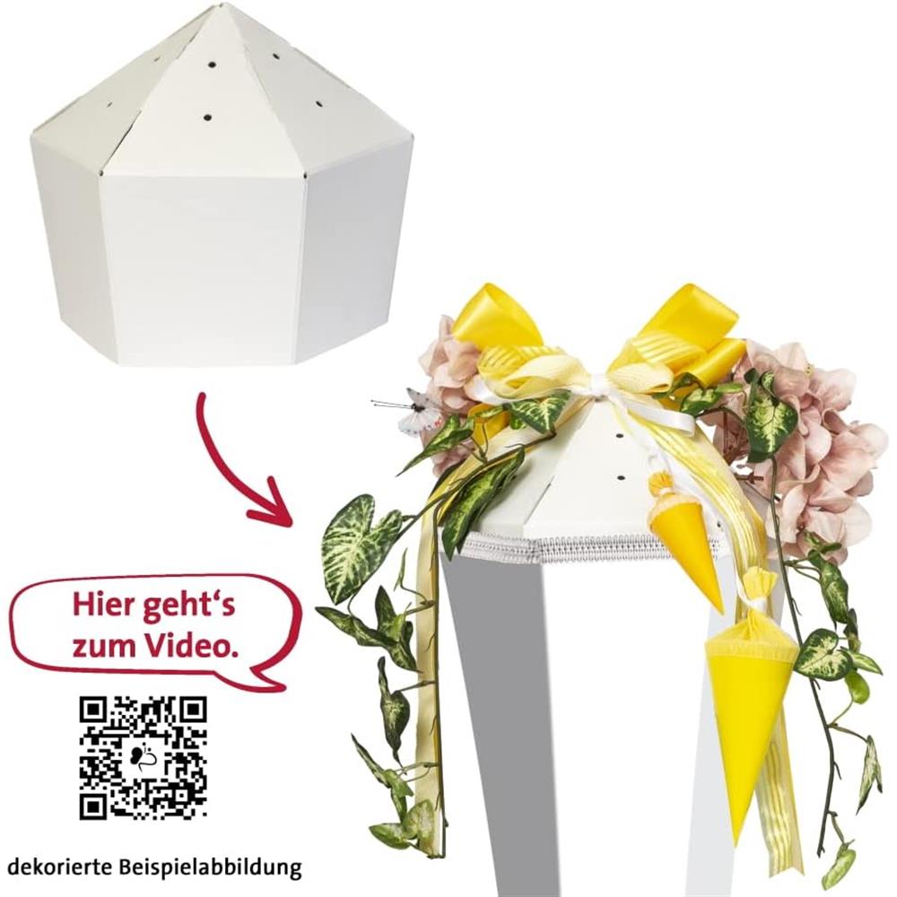 ROTH Easy-Schultütenverschluss für 85 cm Schultüten, für leichtes Befestigen von Schleifen