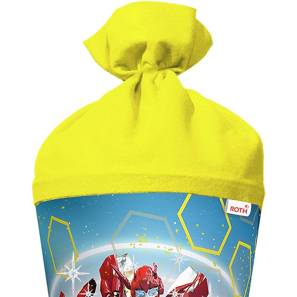 Roth Schultüte Dynamic Robot, 70cm, rund, Rot(h)-Spitze, Filzverschluss, Folieneffekt