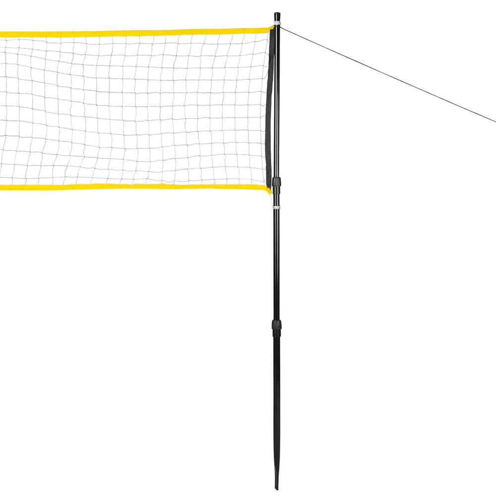 NILS NT310 Badmintonnetz 6,3 m mit Teleskopstangen, Outdoor Garten Freizeit