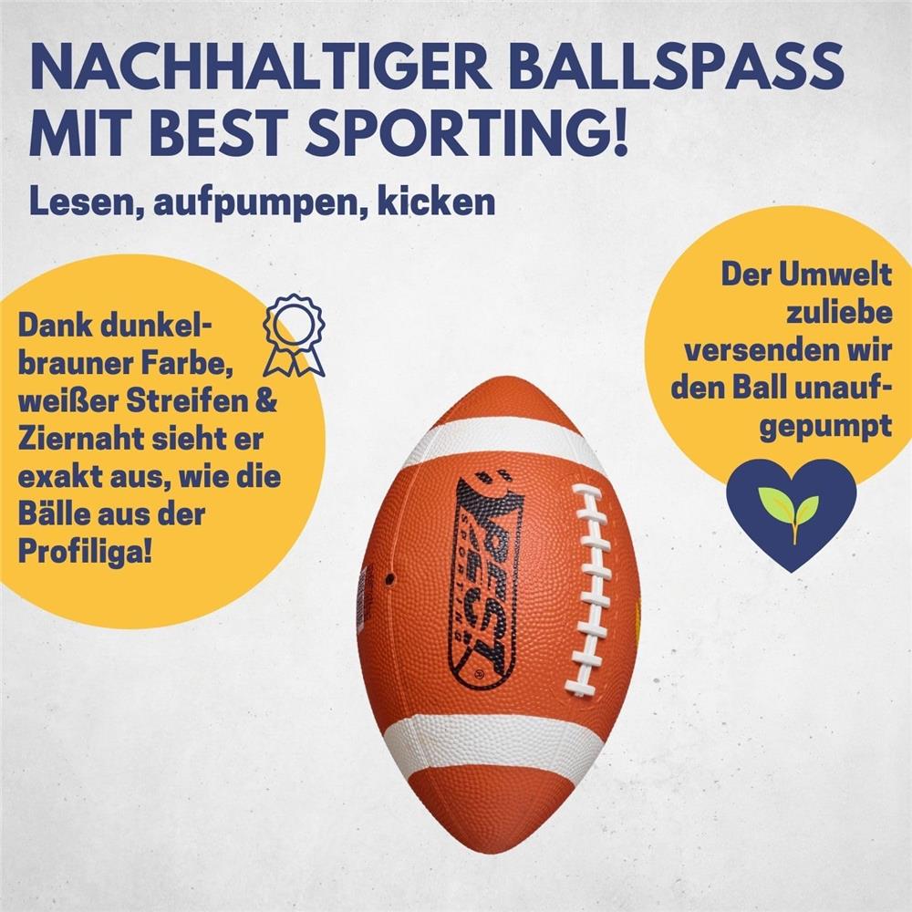 Best Sporting American Football Gr.4 Kunstleder orange/weiß Kinder Jugend