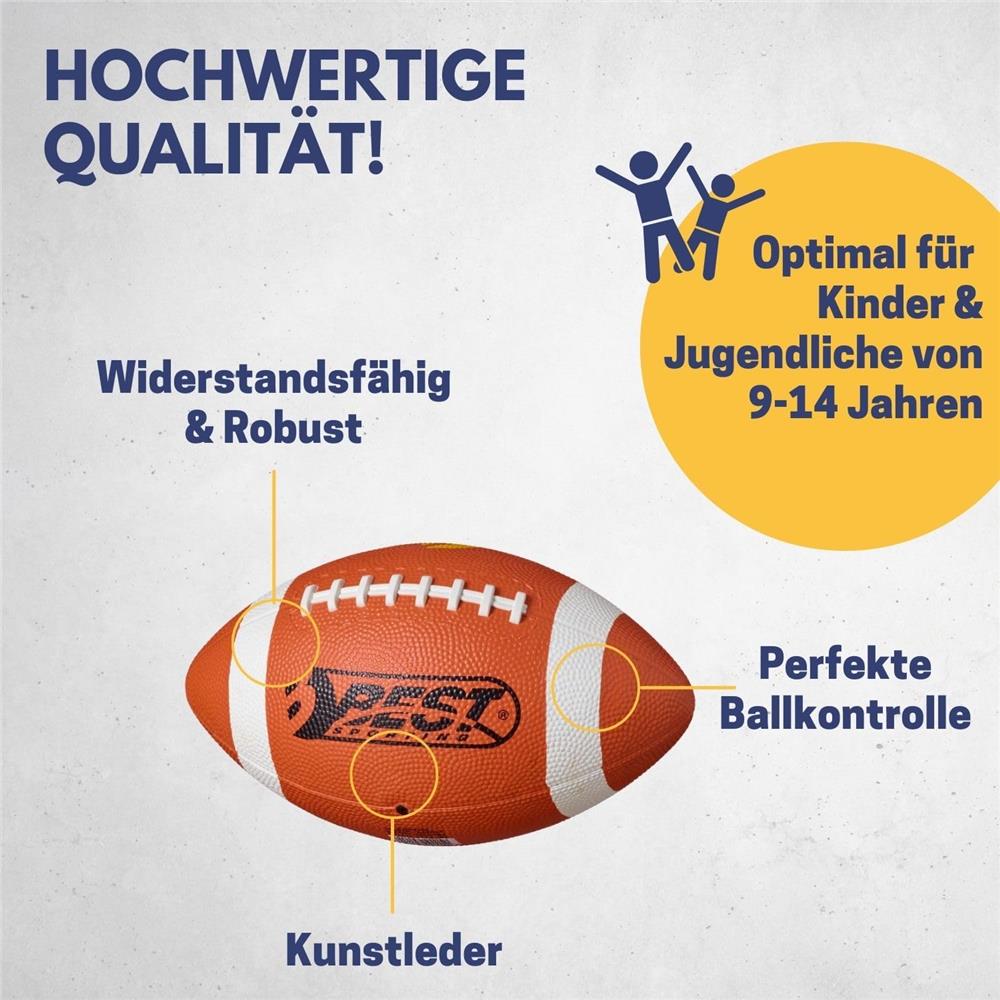 Best Sporting American Football Gr.4 Kunstleder orange/weiß Kinder Jugend