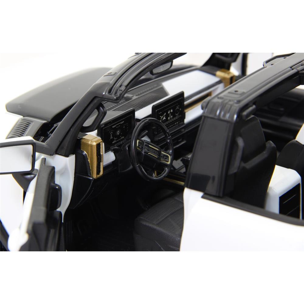 Jamara Hummer EV 1:16 weiß 2,4GHz Tür manuell Ferngesteuertes Auto mit 2-Gang, Crab Walk und Licht