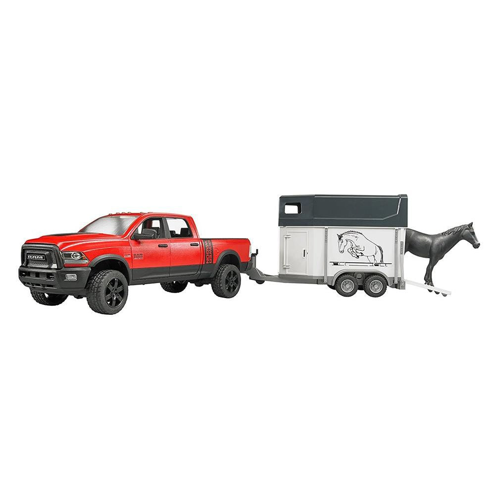 Bruder 02501 - RAM 2500 Power Wagon mit Pferdeanhänger und 1 Pferd