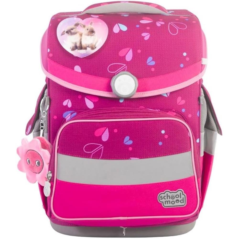 School-Mood Schulranzenset Timeless Pro Klara (Häschen), 7-teilig