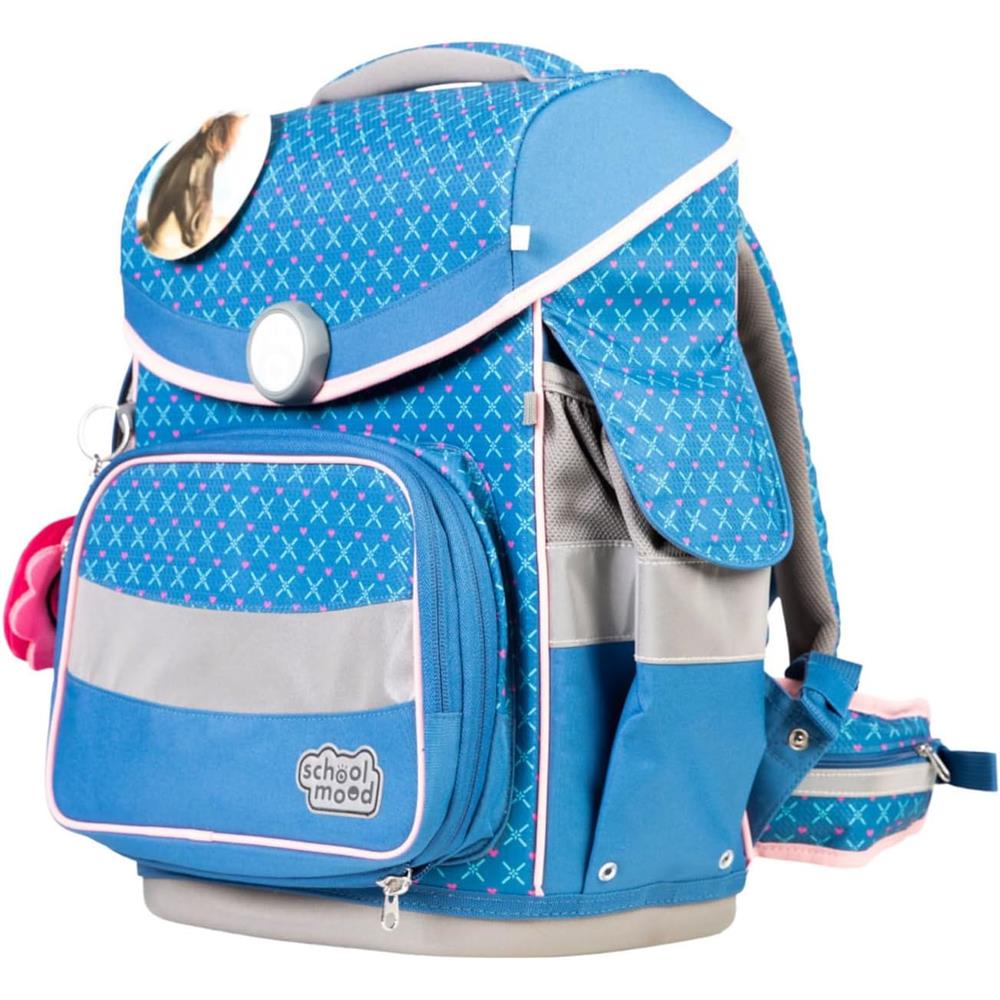 School-Mood Schulranzenset Timeless Pro Mila (Pferd), 7-teilig