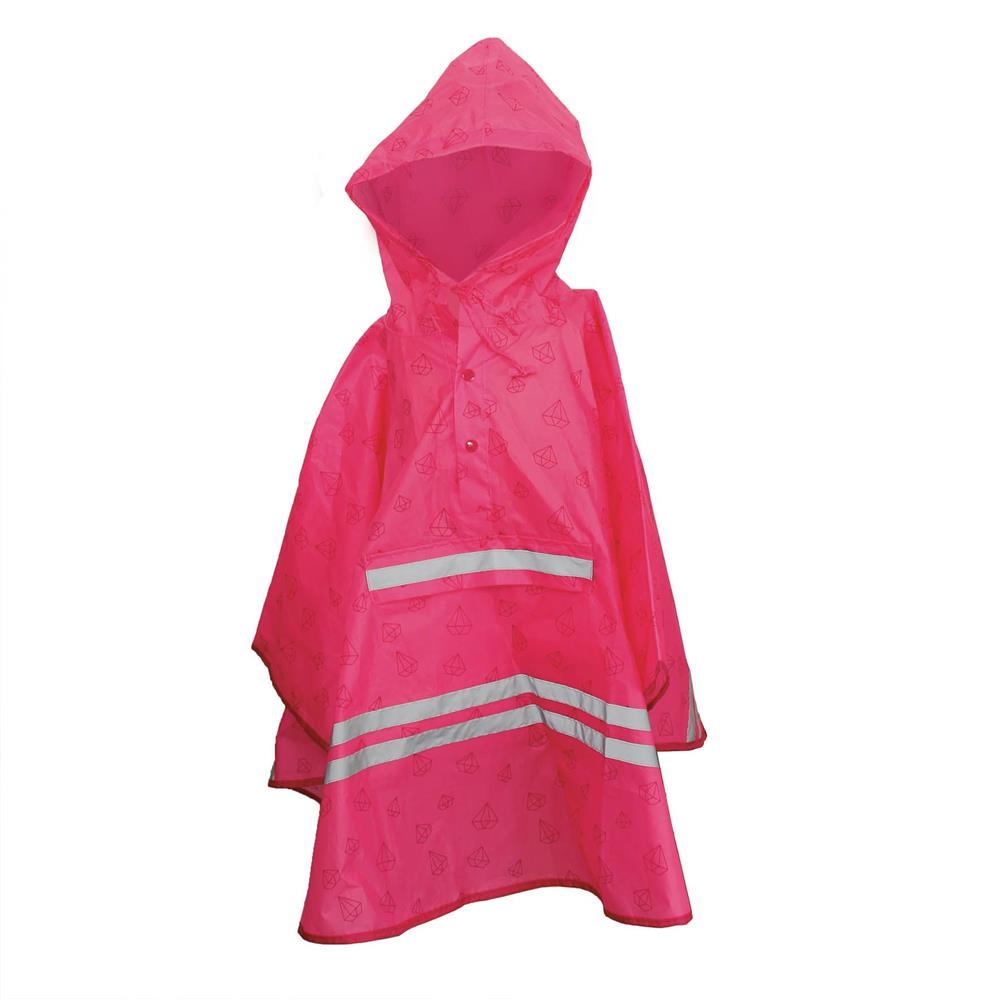 Roth ReflActions Regen-Poncho Diamant, Pink, 5-10 Jahre, mit reflektierenden Elementen