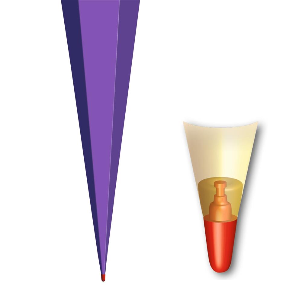 Roth Schultüte-Rohling/Basteltüte, lila, 85cm, eckig, Rot(h)-Spitze, ohne Verschluss