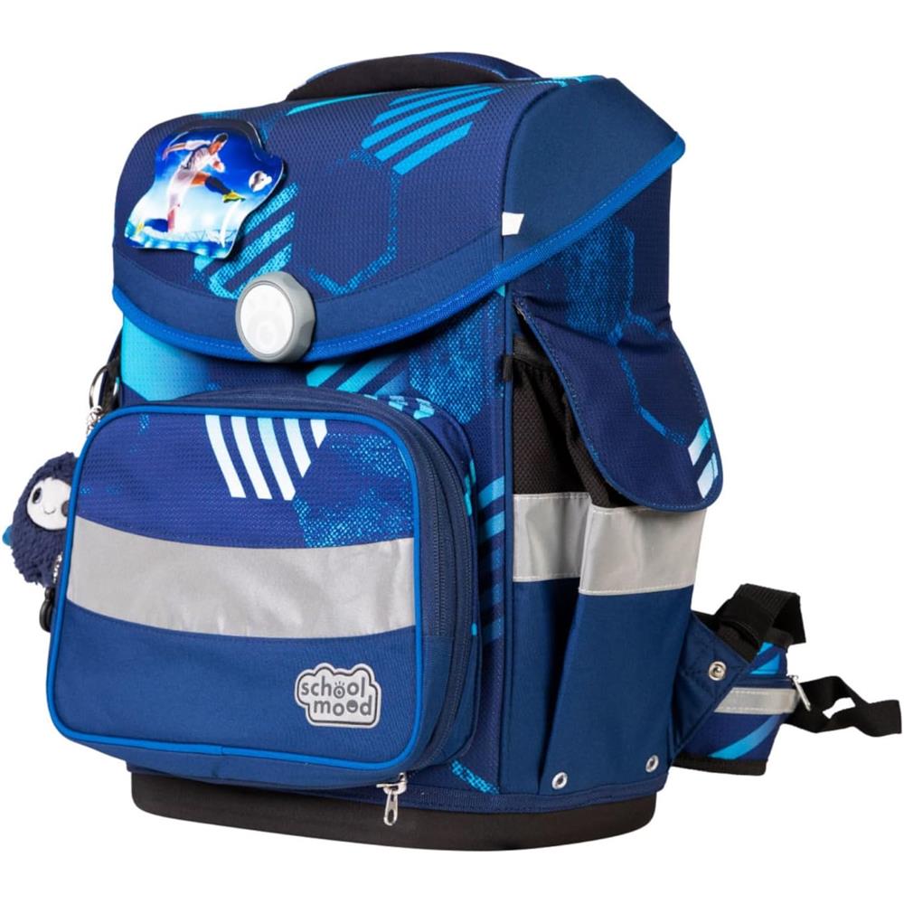 School-Mood Schulranzenset Timeless Pro Jonas (Fußball), 7-teilig