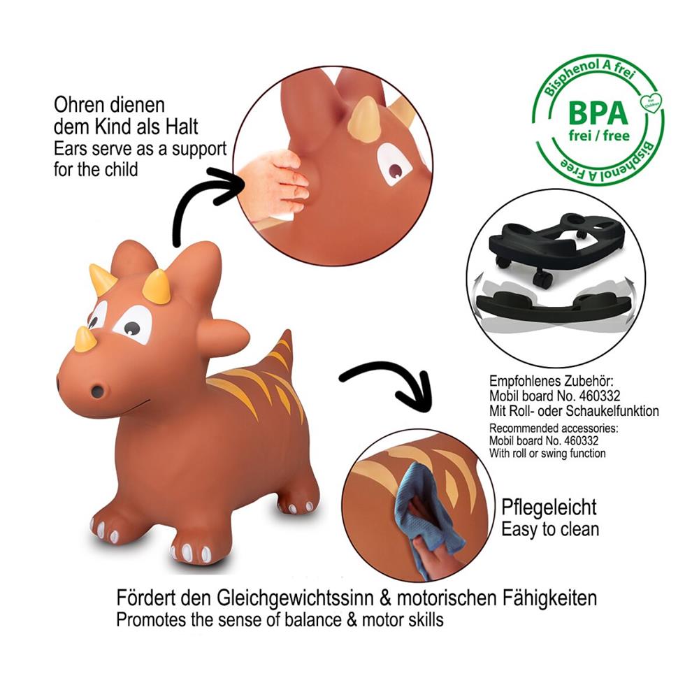 Jamara Hüpftier Dinosaurier, Hüpfspielzeug mit Luftpumpe