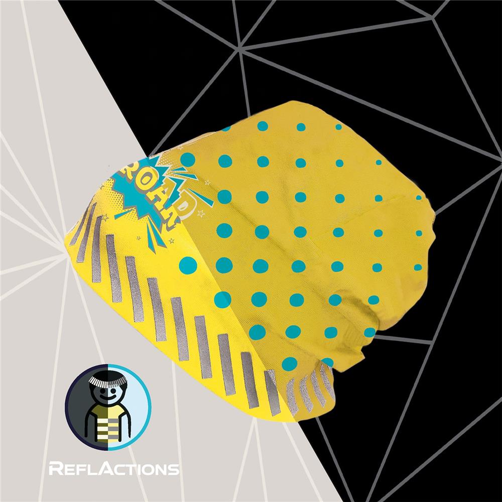 Roth ReflActions Jersey-Beanie Roar, Gelb, 5-8 Jahre, 50-54cm, mit reflektierendem Details