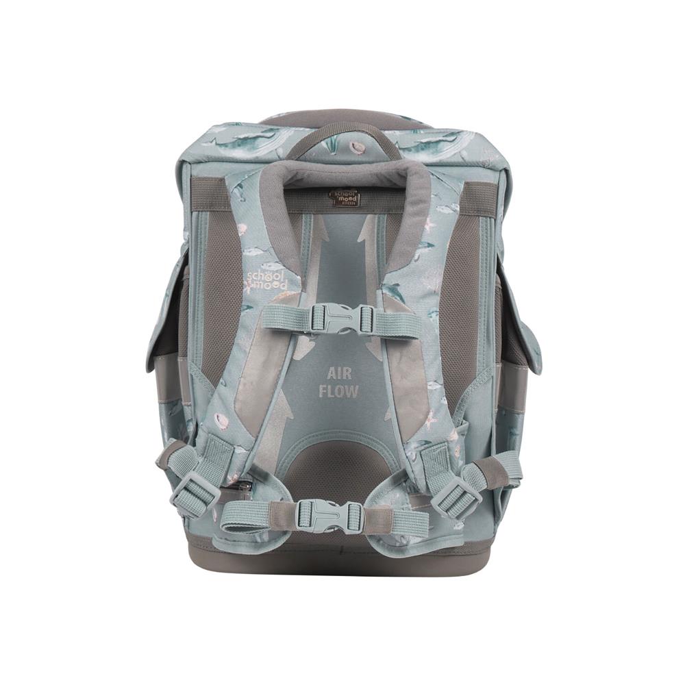 School-Mood Schulranzenset Timeless Air+ Aqua (Nordic Collection, blau)