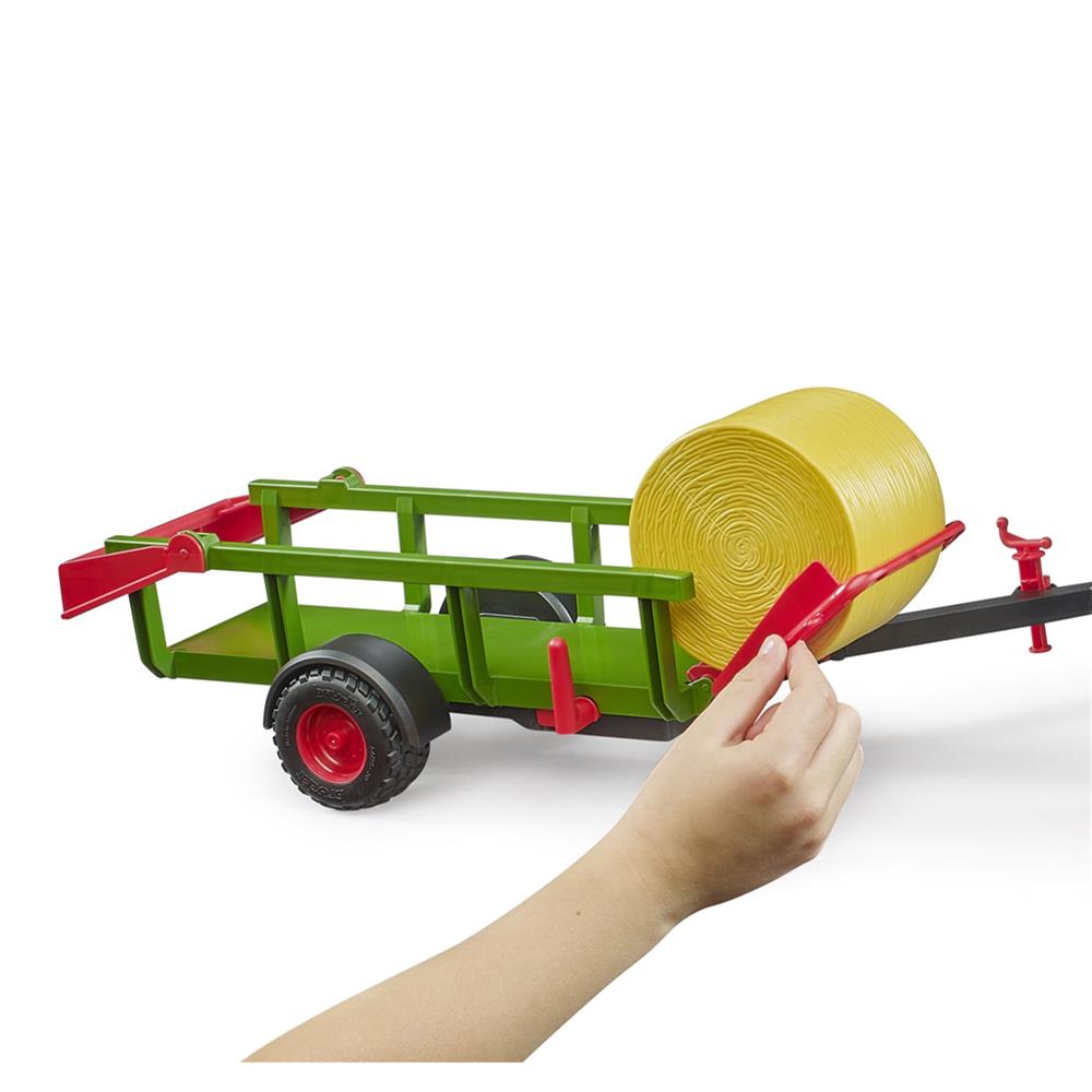 Bruder 02204 - Rundballensammler mit 3 Rundballen, Landwirtschaftszubehör