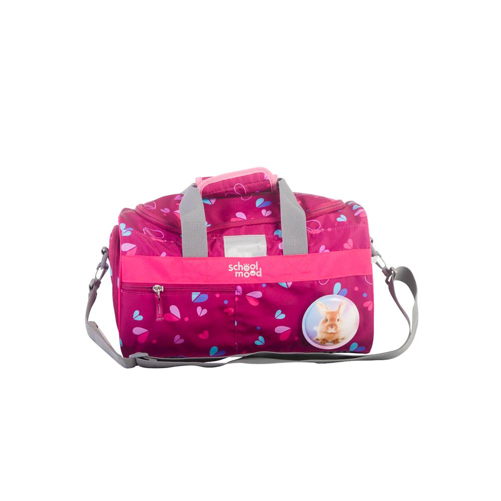 School-Mood Sporttasche Klara (Häschen) Schwimmtasche 18L mit Nassfach