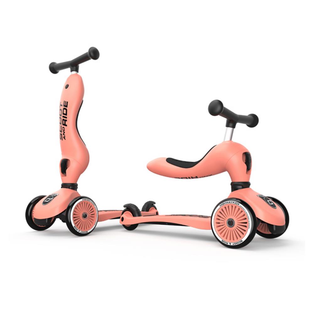 Scoot & Ride Highwaykick 1, peach - 2in1 Kinderroller, ab 1 Jahr