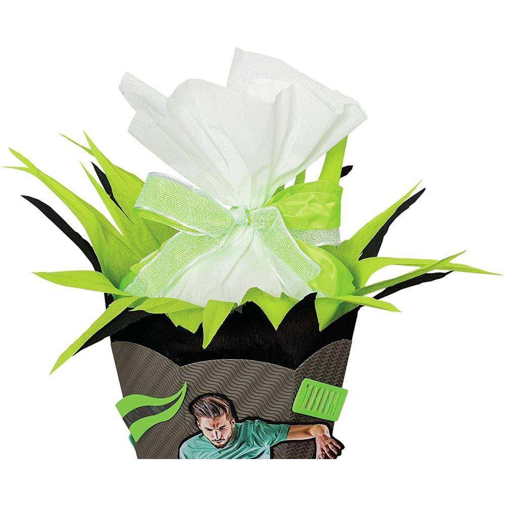 Roth Schultüte-Bastelset, Fußballstar, 68cm, eckig, Rot(h)-Spitze, Kreppverschluss