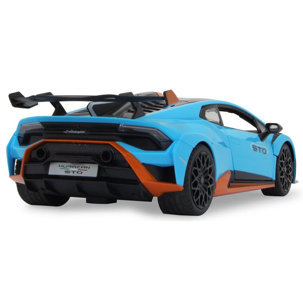 Jamara Lamborghini Huracán STO 1:14 blau 2,4GHz Tür manuell Ferngesteuertes Auto mit LED Fahrlicht