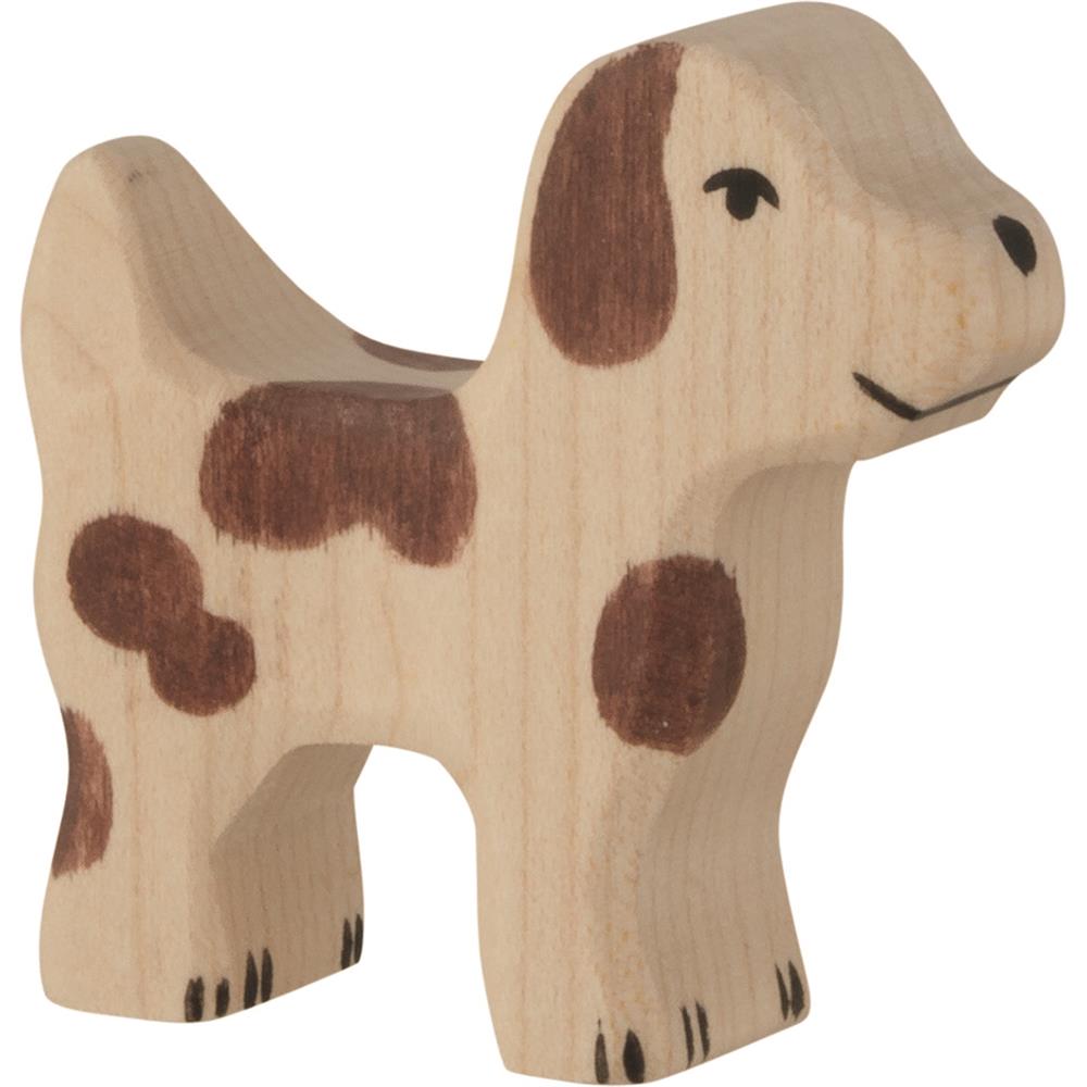 Holztiger Holzfigur - Hofhund, klein, Holzspielzeug, ab 3 Jahren