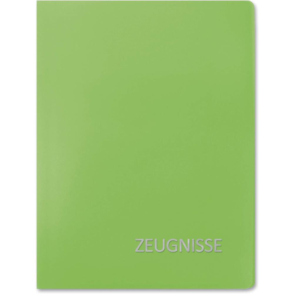 Roth Zeugnismappe Basic Grün, mit 20 A4 Klarsichthüllen
