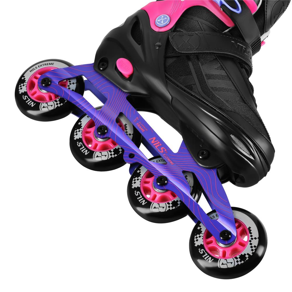 NILS EXTREME NA684 VELTO Inlineskates Inliner Gr. 42-45, Rosa, größenverstellbar