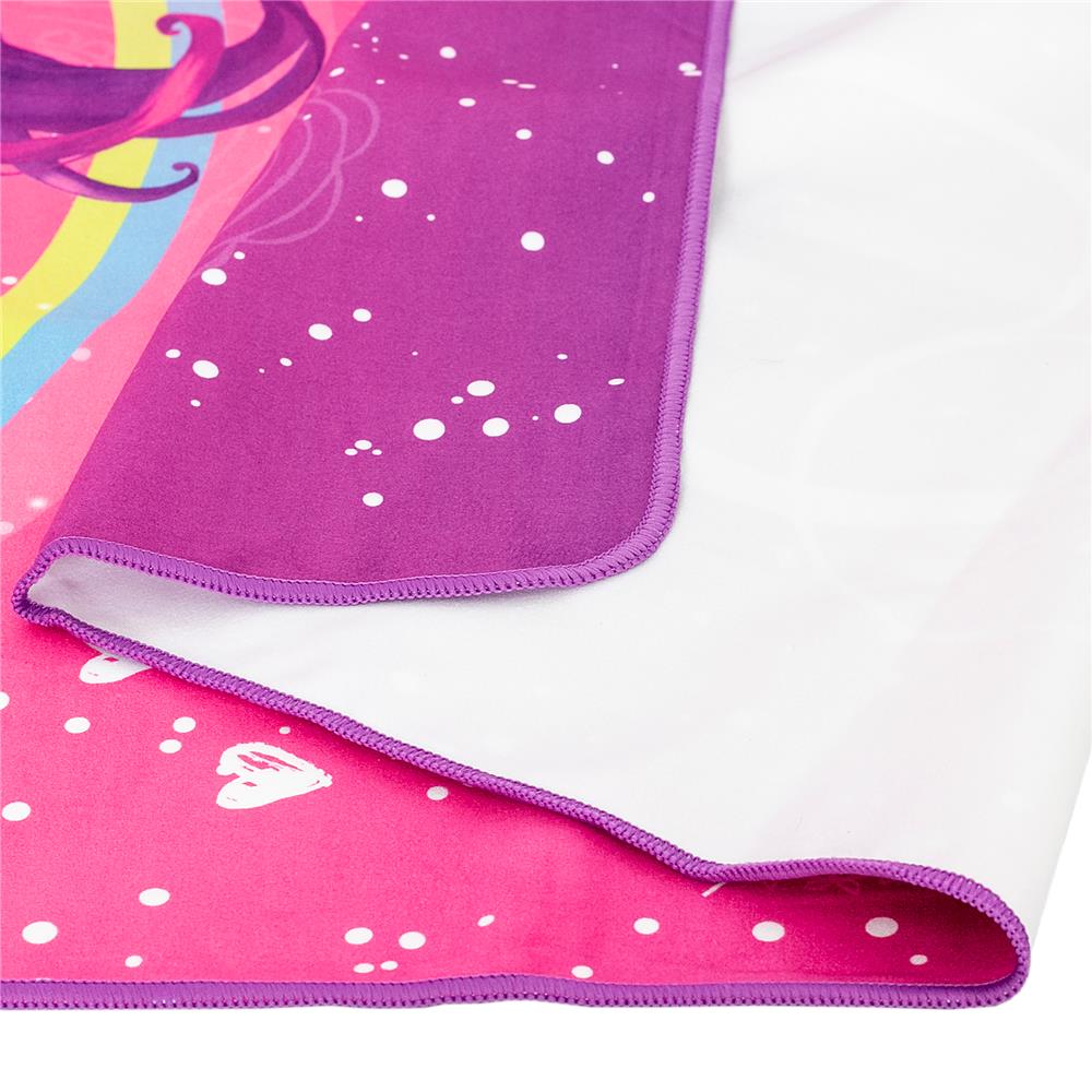 Roth Kinder-Badetuch, Einhornportrait, 60x120 cm, platzsparend, schnell trocknend