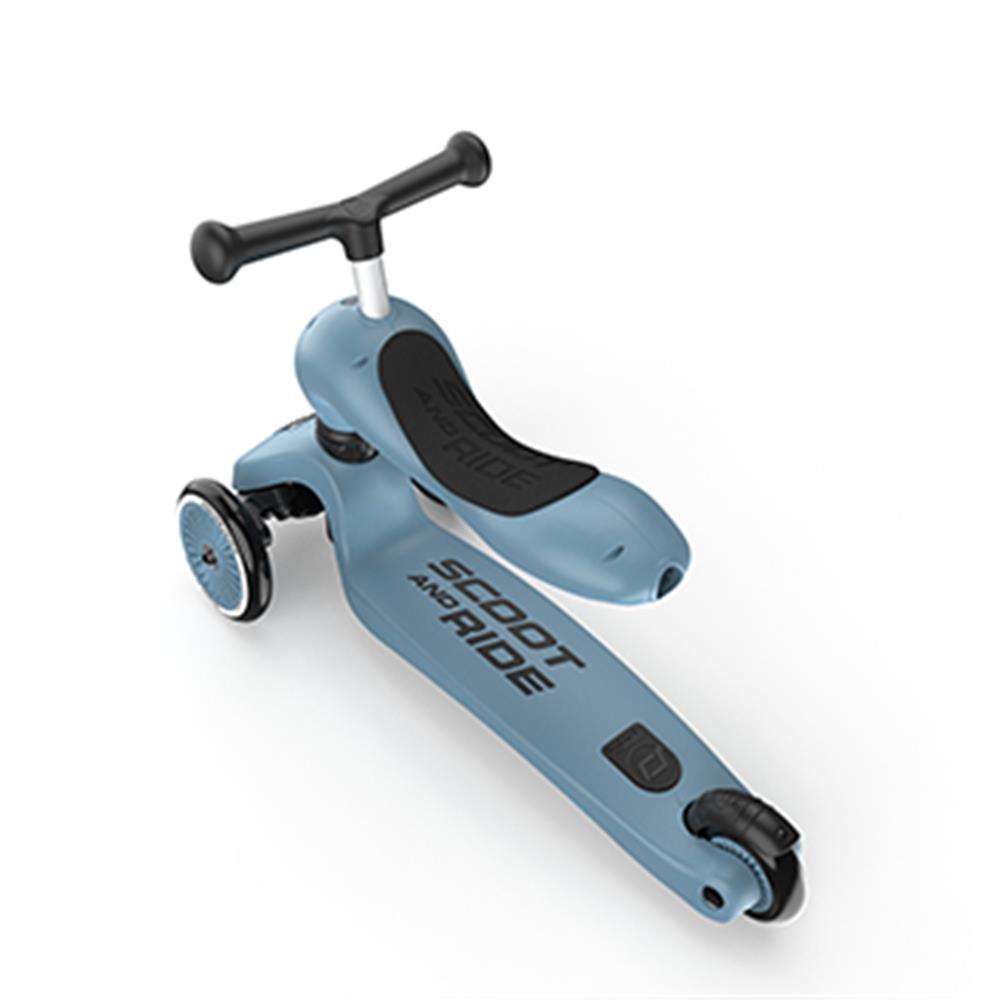 Scoot & Ride Highwaykick 1, steel - 2in1 Kinderroller, ab 1 Jahr