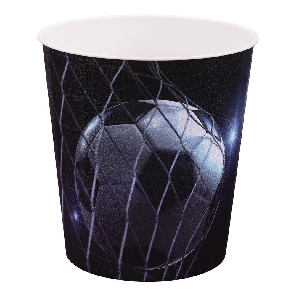 Idena Papierkorb, Fußball - 9 Liter Mülleimer/Apfalleimer aus Kunststoff